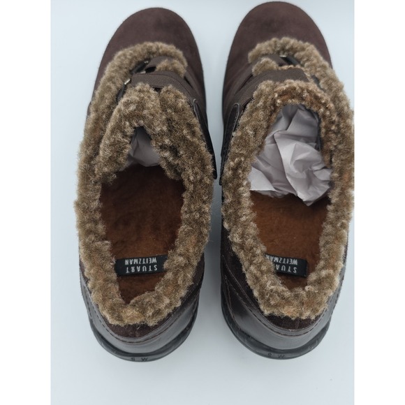 Stuart Weitzman Brown Sport Suede Leanto Shoes Size 8 1/2 M - Picture 5 of 10